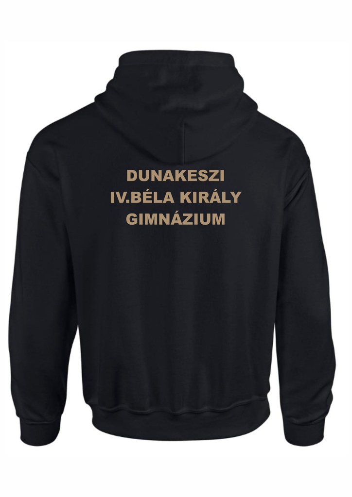 IV. Béla Király Gimnázium-kapucnis felső-fekete