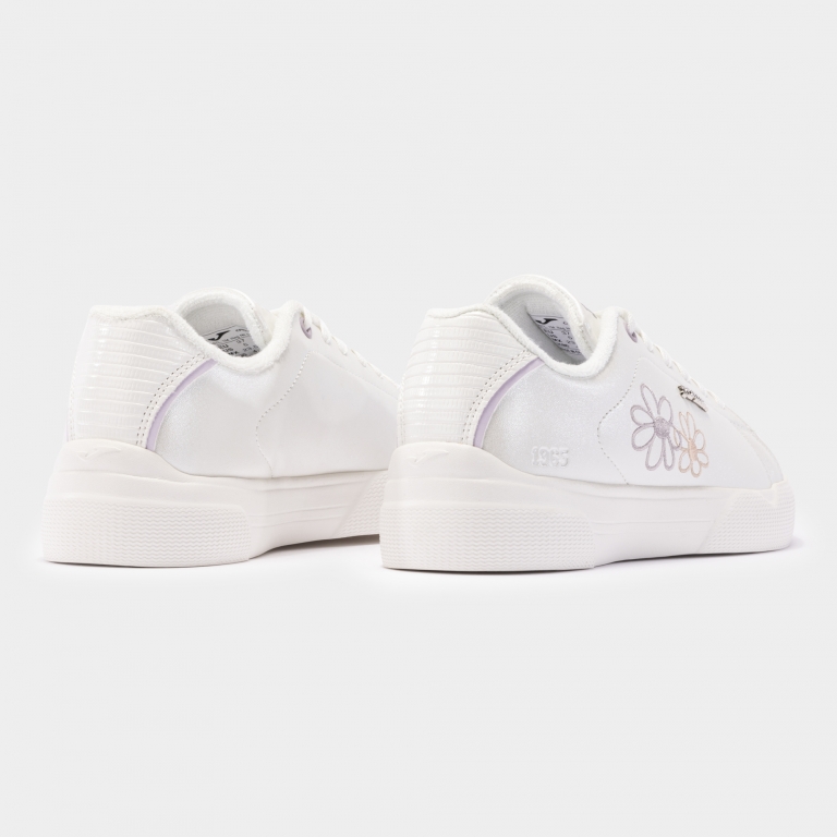 Joma Fehér virágos női cipő